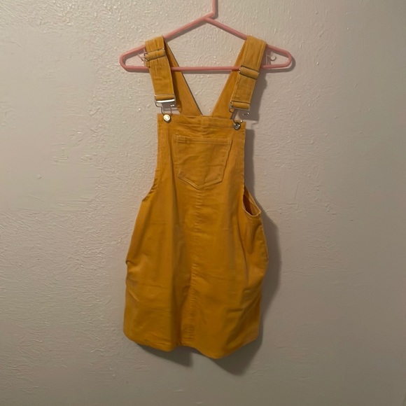 Corduroy yellow dress - Picture 1 of 2